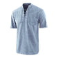 🎉LAST DAY SALE 57% OFF⚡👕Men Gothic Retro T-Shirt, Lace-up V-neck, Linen Pocket