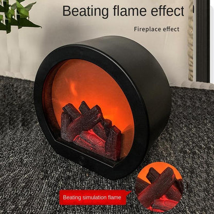 📢📢50% OFF !!!⏰Flameless LED Fireplace Decorative Lantern Lamp – Realistic Flame, Safe & Rechargeable 🔥🕯️