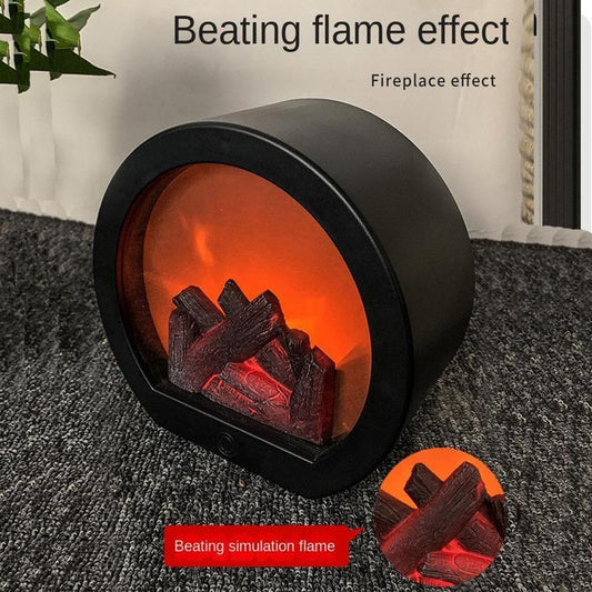 📢📢50% OFF !!!⏰Flameless LED Fireplace Decorative Lantern Lamp – Realistic Flame, Safe & Rechargeable 🔥🕯️