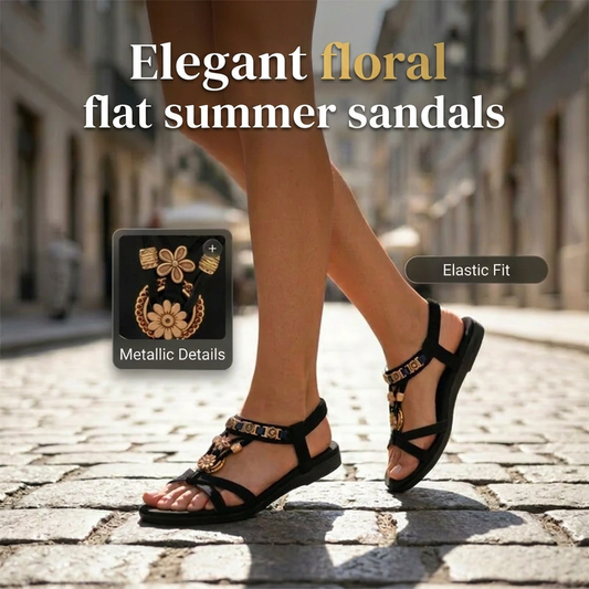 🎁New Arrival 55% OFF💥Women's Round Toe Flat Breathable Sandals