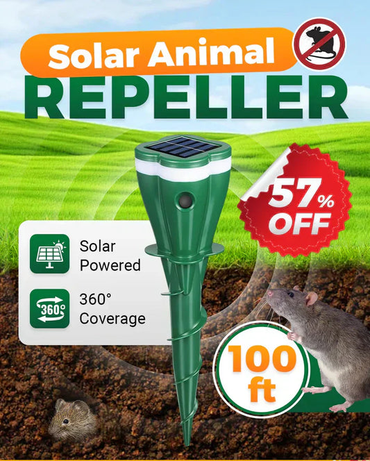 🔥 Hot Sale 50% OFF ☘️Solar Powered Waterproof Animal Repellent