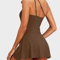 🎁New arrival 50% OFF🏖️🩱Women One Piece Swim Dress One Shoulder Swimsuit With Skirt