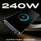 🎉BUY MORE SAVE MORE🎁⚡️240w super fast charging📱Invisible Holder Charger Cable with Stand
