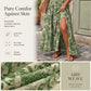 👗 New Arrival 56% OFF🦋Women's V-Neck Floral Smocked Maxi Dress – Elegant, Bohemian, Lightweight
