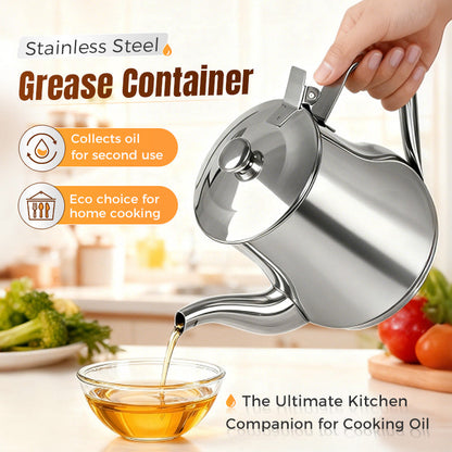 ⏳🔥LIMITED-TIME 50% OFF! ⏰Stainless Steel Oil Filter Pot
