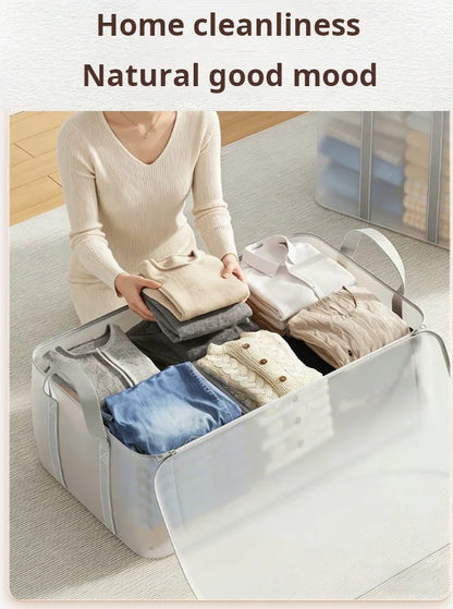 🎉Final 3 Hours- BUY 2 GET 1 FREE✨📦 Large, sturdy, thick, transparent plastic storage bag for clothes, moving & storage