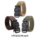 Men's Tactical Nylon Belt - Heavy-Duty Buckle & Adjustable Fit, Ideal for Outdoor/Work/Daily Use ⚙️📦
