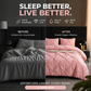 💗LIMITED-TIME 50% OFF! ⚡Bedsure Soft Pintuck Duvet Set