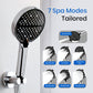 📢📢50% OFF !!!⏰🚿High-Pressure Adjustable Rainfall Shower Head - 360° Adjustable Angle, Easy-Clean Nozzles & Universal Fit for Refreshing Showers💦📦