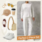 🎁New arrival 56% OFF💥Round-Neck Long-Sleeved Top ＆ Pants 2-Piece Set | Wrinkle-Free & Breathable