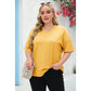 🌷2026 Summer Sale 55% OFF☀️Tankaneo Women's Plus Size V Neck T Shirts Summer Half Sleeve Tees Casual Loose Fit Cotton Tunic Top