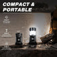 ⭐50% OFF!📢 ⛺️Solar Camping Lantern- Rechargeable LED Lights, Magnetic Base & Foldable Hanging Hook- Collapsible Lamp Battery Powered ✨