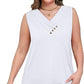 💐2026 New Arrivals 50% OFF💥 Women’s Button Down V Neck Loose Fit Tank Top