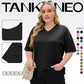 🌷2026 Summer Sale 55% OFF☀️Tankaneo Women's Plus Size V Neck T Shirts Summer Half Sleeve Tees Casual Loose Fit Cotton Tunic Top