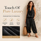 Sleeveless Cowl Neck Jumpsuit – Halter, Wide-Leg, Elegant