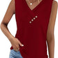 💐2026 New Arrivals 50% OFF💥 Women’s Button Down V Neck Loose Fit Tank Top