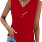 💐2026 New Arrivals 50% OFF💥 Women’s Button Down V Neck Loose Fit Tank Top