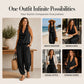 Sleeveless Cowl Neck Jumpsuit – Halter, Wide-Leg, Elegant