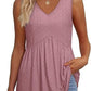 🎁New arrival 50% OFF💥Women Dressy Sleeveless V Neck Babydoll Tank Tops