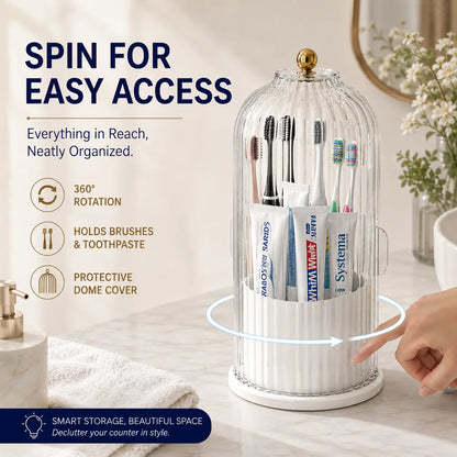 💄 LIMITED-TIME 55% OFF! 💧 Save Counter Space & Keep Brushes Clean – Wall-Mountable Toothbrush Holder