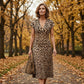 👗New arrival 50% OFF!🥰Women's V-Neck Leopard Print Dress