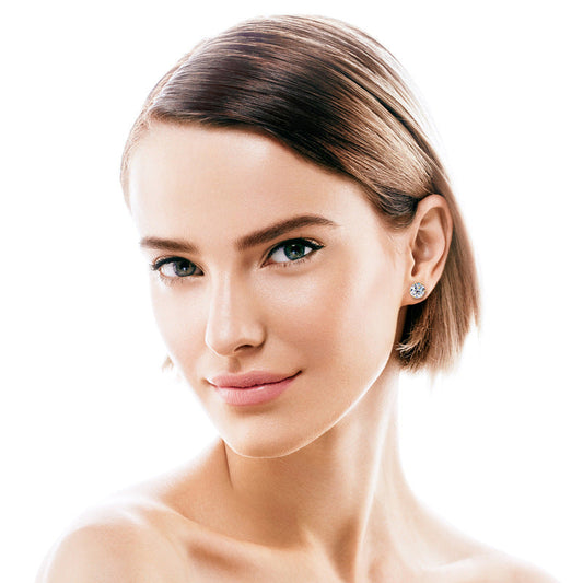 💎💎Atemberaubende klassische Diamantohrstecker mit sechs Krappen👂👂