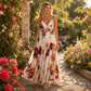 💃 New Arrivals 50% OFF💥Women's Printed Spaghetti Strap Maxi Dress – Designed to flatter with a V-neckline, adjustable thin straps & a flowing A-line silhouette. A timeless, feminine piece for warm-weather occasions 🌿