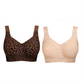 🏆LAST DAY SALE 58% OFF 🔥Super Firming Wirefree Jelly Bra with Leopard Print 👍