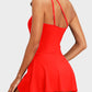 🎁New arrival 50% OFF🏖️🩱Women One Piece Swim Dress One Shoulder Swimsuit With Skirt