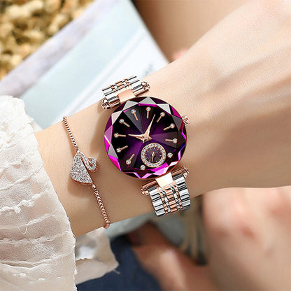 💎👑 52% OFF🌟Women's Luxury Shiny Waterproof Stainless Steel Watch