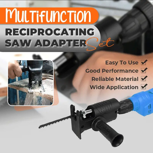 🔧 50% OFF NOW! 🌲 Multifunction Reciprocating Saw Adapter – Turns Your Drill into a Cutting Tool – Wood, Metal & Plastic 🛠️
