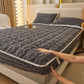 📢📢50% OFF !!!⏰WARM FITTED BED SHEET - Brushed Flannel & Deep Pocket (Up to 40cm), Non-Slip Corners for All-Season Comfort❄️🛌