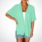 🔥Summer Hot Sale 50％ OFF🏳️‍🌈2026 New Stylish Flowy Short Sleeve Cardigan✈️Buy 2 Free Shipping
