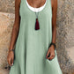 ⏰ Summer Hot Sale 50% OFF 💃 Women's Casual Loose Sleeveless Fake Two-Piece Tank Dress – Layered Look, One-Piece Ease & Effortlessly Cool 🌸✨
