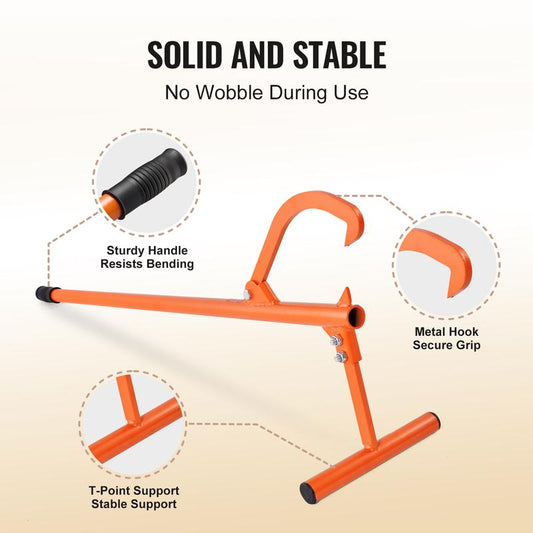⏳🔥LIMITED-TIME 50% OFF! ⏰ Heavy Duty Steel Timberjack Log Lifter & Cant Hook – Solid Steel Wood Rolling & Lifting Tool for Firewood (2 Styles Available)