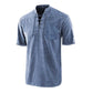 🎉LAST DAY SALE 57% OFF⚡👕Men Gothic Retro T-Shirt, Lace-up V-neck, Linen Pocket