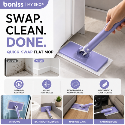 🧹New Arrivals 50% OFF💥 Automatic Cloth-Changing Mini Mop for Quick Everyday Cleaning