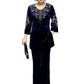 🎁New arrival 50% OFF💥Women's Velvet Rhinestone Top & Pants Set