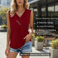 💐2026 New Arrivals 50% OFF💥 Women’s Button Down V Neck Loose Fit Tank Top