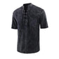 🎉LAST DAY SALE 57% OFF⚡👕Men Gothic Retro T-Shirt, Lace-up V-neck, Linen Pocket