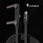 🎉BUY MORE SAVE MORE🎁⚡️240w super fast charging📱Invisible Holder Charger Cable with Stand