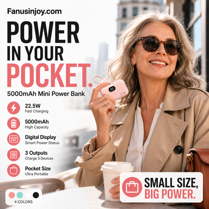 ⏳🔥LIMITED-TIME 50% OFF! ⏰5000mAh Mini Power Bank – Portable, Universal Compatibility 🔋🔌