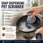 ⏳🔥LIMITED-TIME 50% OFF! ⏰Built-in soap, non-scratch & ergonomic. Clean pots easily – grab yours! ✅
