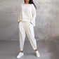 🎁New arrival 56% OFF💥Round-Neck Long-Sleeved Top ＆ Pants 2-Piece Set | Wrinkle-Free & Breathable