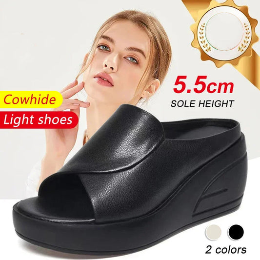 🎁New arrival 50% OFF💥Elevation 5.5 CM Inclined Heel Sandals