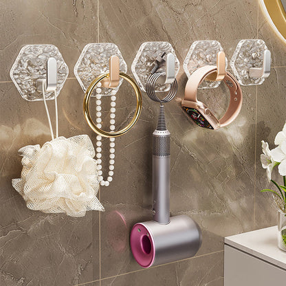 ⏳🔥LIMITED-TIME 40% OFF! ⏰5PCS Punch-Free Ripple Wall Adhesive Hooks