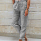 🎁New arrival 50% OFF💥Women's  Elastic Waist Cotton Linen Wide Leg Pants