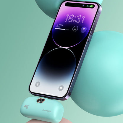 💄 5000mAh Kabellose Powerbank – Lippenstiftgröße &amp; Schnellladung! ⚡