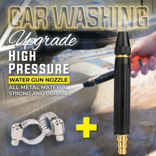 🔥Hot Sale- 💪High-pressure cleaner for cars and the garden! 💦🚗 10x more powerful, 8 spray settings & extremely durable metal housing