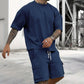 🥳SUMMER HOT SALE🥳💞50K+ SOLD!💥55% OFF! 🔥Men's Casual Short Sleeve T-Shirt Shorts Set